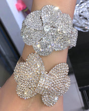 Load image into Gallery viewer, Flower or Bow Shape Rhinestone Rose Wrist Corsages- Bracelets