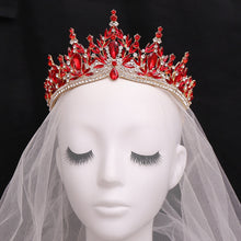 Load image into Gallery viewer, Just Be A Queen Crystal Leaves Tiaras for Quinceañeras or Brides - Elegant Headpiece for Your Occasion