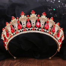 Load image into Gallery viewer, Baroque Stately Luxury Crown-Tiara-Quinceanera-Bridal-Wedding Hair Accessories and Jewelry