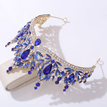 Load image into Gallery viewer, Just Be A Queen Crystal Leaves Tiaras for Quinceañeras or Brides - Elegant Headpiece for Your Occasion