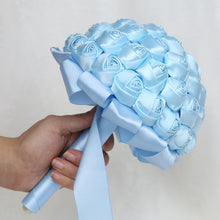 Load image into Gallery viewer, High-Quality Hand-Made Rose Ribbon Hand Bouquets for Wedding Bride-Bridesmaids-Quinceanera