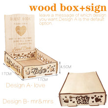 Load image into Gallery viewer, Love Double Heart Shape Personalized Wedding Guestbook Sign-In Drop Frame - A Guest Book Alternative