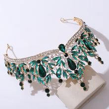 Load image into Gallery viewer, Just Be A Queen Crystal Leaves Tiaras for Quinceañeras or Brides - Elegant Headpiece for Your Occasion