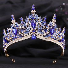 Load image into Gallery viewer, Just Be A Queen Crystal Leaves Tiaras for Quinceañeras or Brides - Elegant Headpiece for Your Occasion