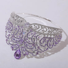 Load image into Gallery viewer, European Royal Miss Universe Crystal Crown-Large Round Tiaras