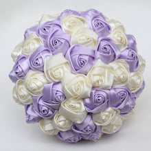 Load image into Gallery viewer, High-Quality Hand-Made Rose Ribbon Hand Bouquets for Wedding Bride-Bridesmaids-Quinceanera