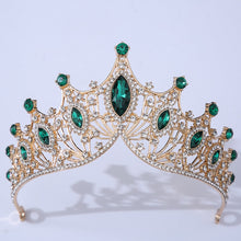 Load image into Gallery viewer, Baroque Vintage Times Crystal Bridal Tiara-Crown for Pageant-Princess-Bride-Quinceanera