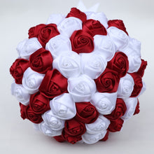 Load image into Gallery viewer, High-Quality Hand-Made Rose Ribbon Hand Bouquets for Wedding Bride-Bridesmaids-Quinceanera