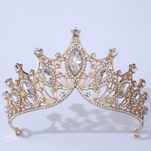 Load image into Gallery viewer, Baroque Vintage Times Crystal Bridal Tiara-Crown for Pageant-Princess-Bride-Quinceanera