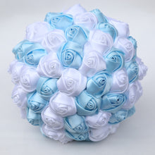 Load image into Gallery viewer, High-Quality Hand-Made Rose Ribbon Hand Bouquets for Wedding Bride-Bridesmaids-Quinceanera