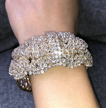 Load image into Gallery viewer, Flower or Bow Shape Rhinestone Rose Wrist Corsages- Bracelets