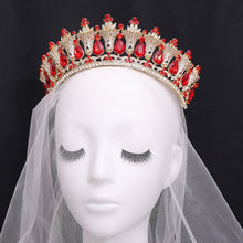 Load image into Gallery viewer, Baroque Stately Luxury Crown-Tiara-Quinceanera-Bridal-Wedding Hair Accessories and Jewelry