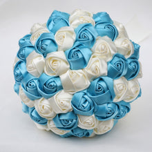Load image into Gallery viewer, High-Quality Hand-Made Rose Ribbon Hand Bouquets for Wedding Bride-Bridesmaids-Quinceanera