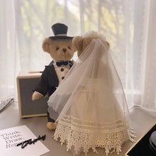 Load image into Gallery viewer, Cutest Wedding Teddy Bear Couple - Bride and Groom Teddies