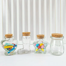 Load image into Gallery viewer, Clear Small Glass Bottle Container with Cork for Decorations- Party Favors- Crafts - Lot of Six Pieces