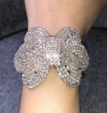 Load image into Gallery viewer, Flower or Bow Shape Rhinestone Rose Wrist Corsages- Bracelets