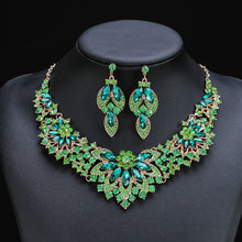 Load image into Gallery viewer, Exquisite Leaves of Elegance Crystal Jewelry Sets For Wedding or Quinceanera Party
