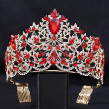 Load image into Gallery viewer, Royal European Queen Luxury Crystal Crown with Large Rhinestones