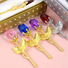 Load image into Gallery viewer, Lot of Fifty Pieces-Gift Boxed Crystal Rose Party Favor Keepsake