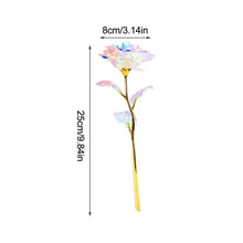 Load image into Gallery viewer, Lot of Fifty Pieces of 24K Gold Plated Polyethylene Foil Leaves Roses-Iridescent Color-Not Gift Boxed