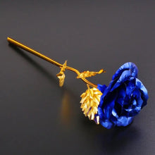 Load image into Gallery viewer, Lot of Fifty Pieces of 24K Gold Plated Polyethylene Foil Leaves Roses-Assorted Colors-Not Gift Boxed