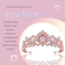 Load image into Gallery viewer, Fabulosa Princess Quinceanera Tiara Headpiece - Mis Quince Crown