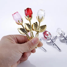 Load image into Gallery viewer, Lot of Fifty Pieces-Crystal Rose Party Favor Keepsake