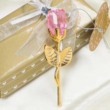 Load image into Gallery viewer, Lot of Fifty Pieces-Gift Boxed Crystal Rose Party Favor Keepsake