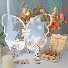 Load image into Gallery viewer, Custom Butterfly Wish Drop Frame -  A Guest Book Alternative for Mis Quince or Garden Wedding Theme