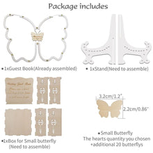Load image into Gallery viewer, Custom Butterfly Wish Drop Frame -  A Guest Book Alternative for Mis Quince or Garden Wedding Theme