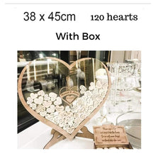 Load image into Gallery viewer, Personalized Wood Frame Wedding Guest Book Alternative-Wish Drop Heart