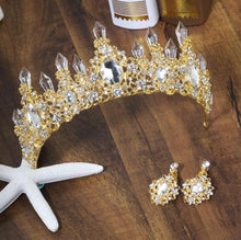 Load image into Gallery viewer, Icicles Crystal Rhinestone Tiaras - Crowns for Princess Quinceañera or Wedding