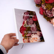 Load image into Gallery viewer, Custom Design Wedding Signature Guest Book Personalized Acrylic Mirror Cover