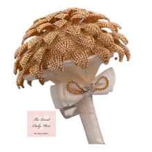 Load image into Gallery viewer, Silver or Gold Rhinestone Bridal Bouquet-for Wedding-Accessories-Jewelry Bouquet