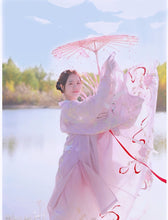 Load image into Gallery viewer, Paper Silk Parasol - Decorative Umbrella for Bridal Shower or Baby Shower