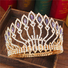 Load image into Gallery viewer, Absolutely Regal Crystal Queen Bridal Crown-Pageant or Mis Quince Tiara
