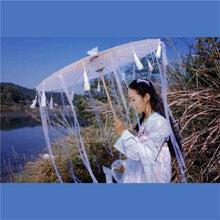 Load image into Gallery viewer, Paper Silk Parasol - Decorative Umbrella for Bridal Shower or Baby Shower