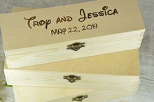 Load image into Gallery viewer, Personalized Signature Guest Book Option-Engraved Wood Wish Drop Box for Any Occasion-Wedding-Mis Quince-Anniversary