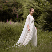Load image into Gallery viewer, Top Class Bridal Chiffon Long Cape-Cloak for Evening Wear-Bridal Attire-Wedding Photo Session