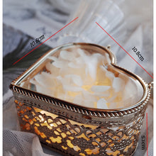Load image into Gallery viewer, Custom Glass Heart-Shaped Jewelry Box or Wedding Ring Box
