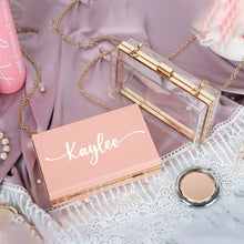 Load image into Gallery viewer, Acrylic Clutch Personalized Bride or Bridesmaids Gift-Monogrammed Purse