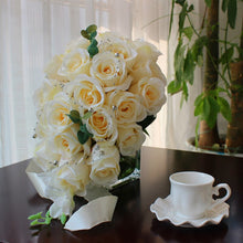 Load image into Gallery viewer, Keepsake Silk Flowers-Romantic Rose Bouquet for Bride or Bridesmaid