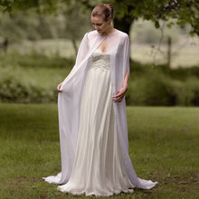 Load image into Gallery viewer, Top Class Bridal Chiffon Long Cape-Cloak for Evening Wear-Bridal Attire-Wedding Photo Session