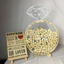 Load image into Gallery viewer, Ring Design Personalized Guest Wish Drop Box - Wedding