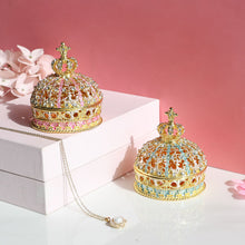 Load image into Gallery viewer, Crown Ring Jewelry Box Holder for Wedding Day