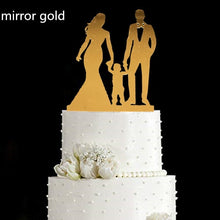 Load image into Gallery viewer, Family Wedding Cake Topper Bride and Groom Cake Toppers with Kids