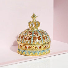 Load image into Gallery viewer, Crown Ring Jewelry Box Holder for Wedding Day