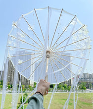 Load image into Gallery viewer, Paper Silk Parasol - Decorative Umbrella for Bridal Shower or Baby Shower