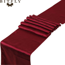 Load image into Gallery viewer, Fancy Satin Table Runners for Party Table Decor-Wedding Table Decoration