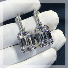 Load image into Gallery viewer, Luxury Drop Earrings with Square Crystal AAA Cubic Zirconia-Fashion Wedding Accessories Jewelry